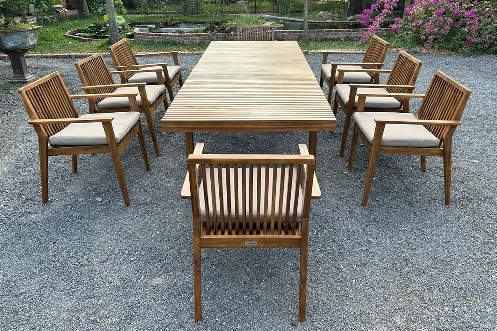 Обеденная группа из акации MONA XL