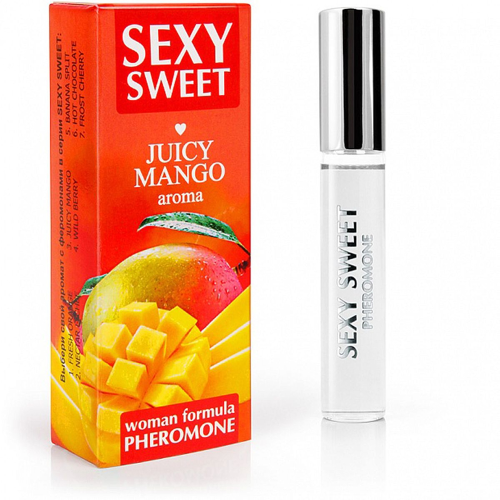 Парфюм для тела с феромонами Sexy Sweet Juicy Mango с ароматом манго 10 мл
