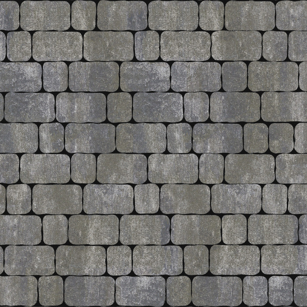 Тротуарная плитка Арена - Искусственный камень Габбро, комплект из 2 видов плит