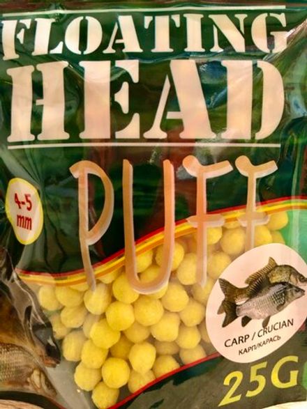 Кукурузные пуффы Corn puff (4-5 мм) "Карп/Карась" жёлтый