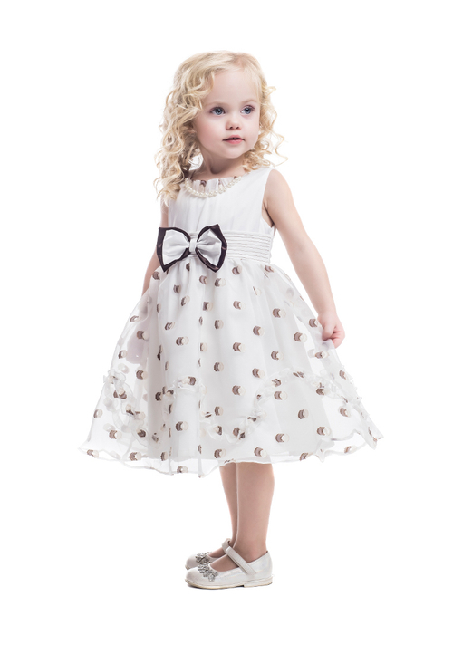 Платье для девочки с бантом