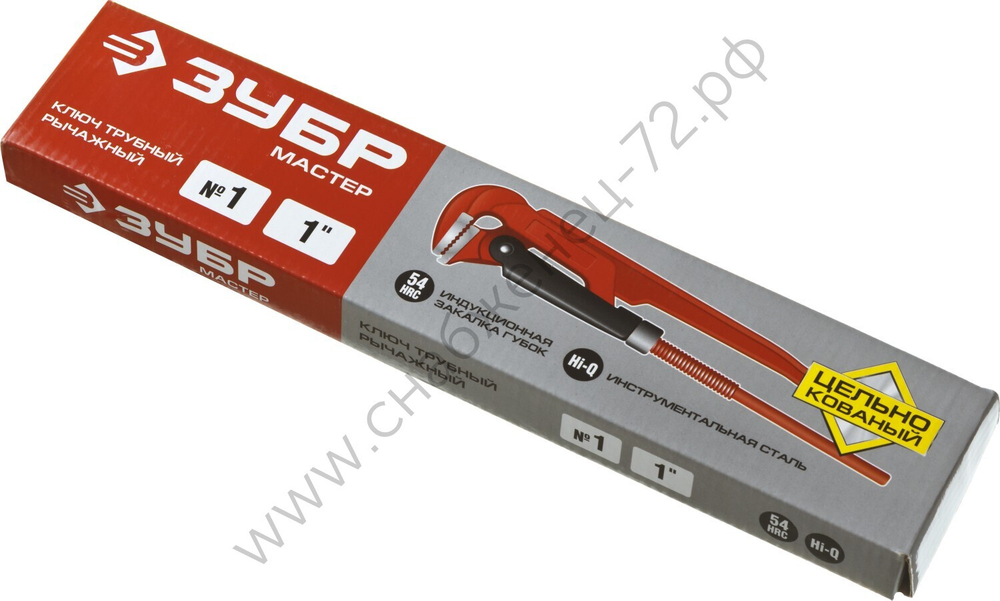 ЗУБР Мастер-90, №1, 1″, 330 мм, Трубный ключ с прямыми губками (27314-1)