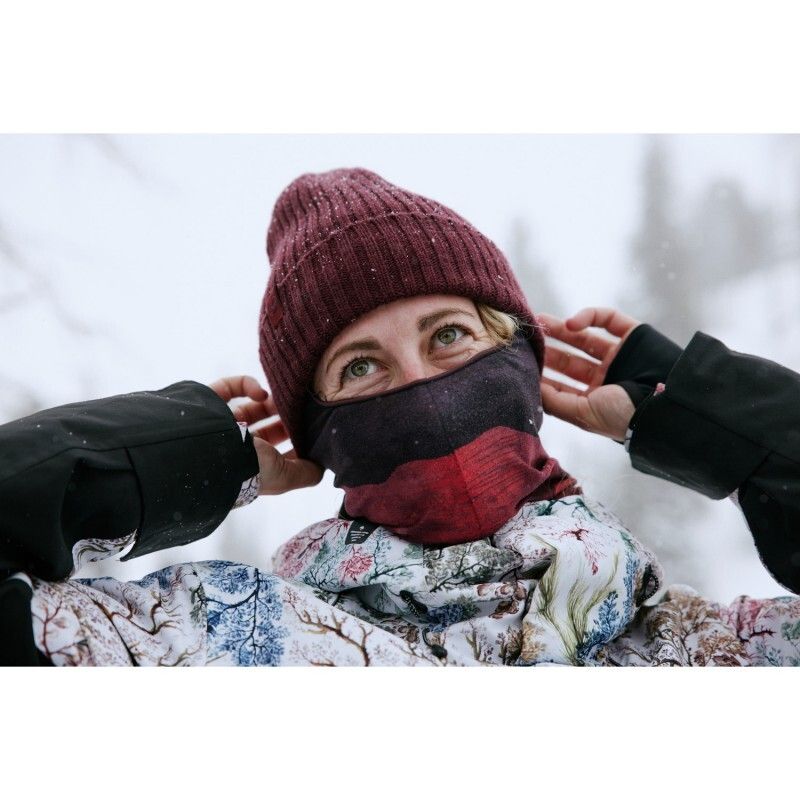 Тонкая балаклава Buff Balaclava Microfiber Lise Maroon Фото 4