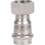 ROMMER Переходник с накидкой гайкой 22x3/4" из нержавеющей стали прессовой
