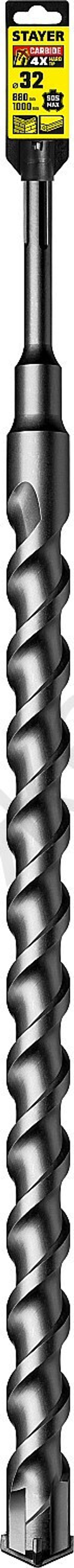 STAYER HERCULES-4Х 32 x 880/1000 мм, SDS-max бур, PROFESSIONAL (29370-880-32)