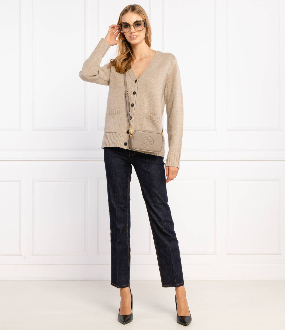 Хлопковый кардиган TORY BURCH - бежевый(85334)