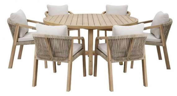 Стол Rimini Ø150, массив акации