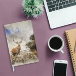 Ежедневник недатированный А5 (138х213 мм), BRAUBERG VISTA, под кожу, гибкий, 136 л., "Wild World", 112027