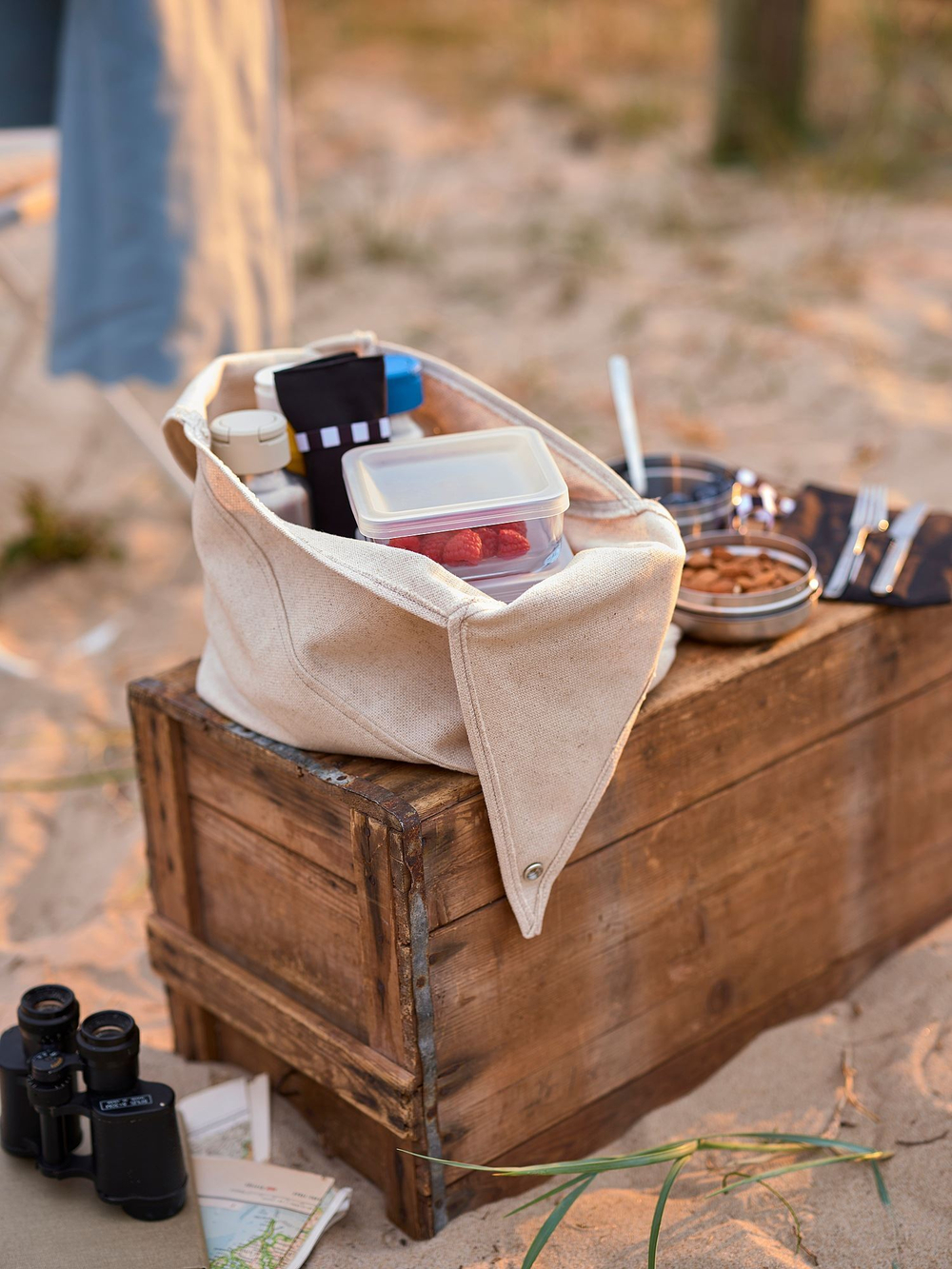 Набор столовых приборов в дорожном чехле IKEA FINSKUREN (ФИНСКУРЕН), Нержавеющая сталь, 3 шт