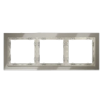 Рамка стеклянная VOLTUM S70 на 3 поста, (шелк, стекло)