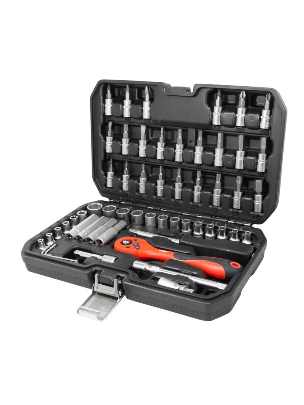Набор инструментов 56пр 1/4''(6гр) (4-14мм, Е4-Е10) DISEN DS-2571-5