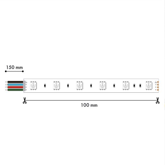 Светодиодная лента Favourite 12W/m 60LED/m 5050SMD RGB 5M 2001-71220