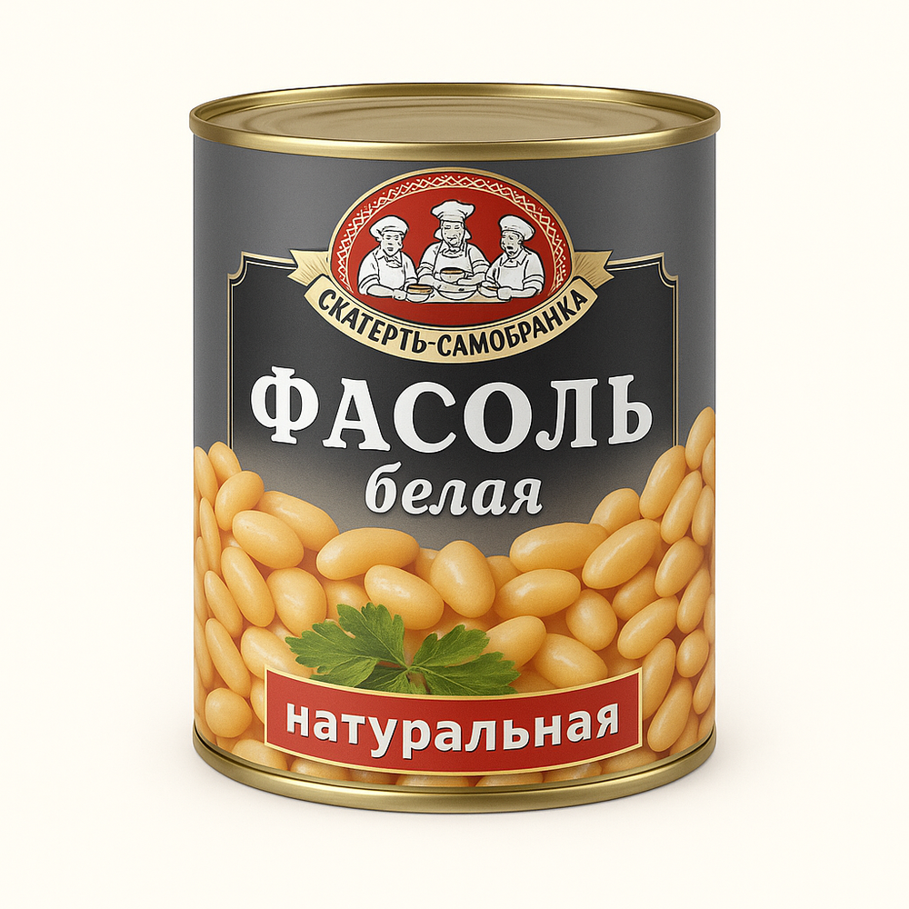 Фасоль белая Скатерть- Самобранка 425 гр