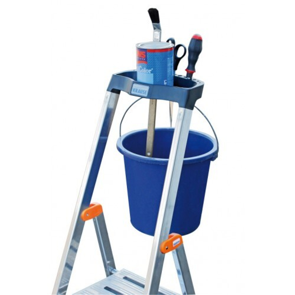 SAFETY Складная стремянка 6 ступ. с полочкой