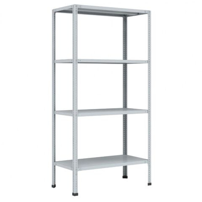 Стеллаж мет-л, 4 секц, 100х50х200 см, ПАКС, МС-254/500, 15628693