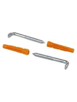 Набор для крепления водонагревателя (бойлера) до 200 л универсальный (шуруп - костыль 10 х 100, 2 шт.),