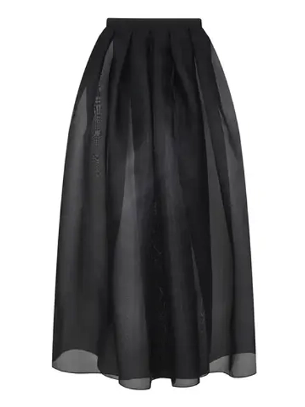 Юбка в пол пышная из натуральной органзы