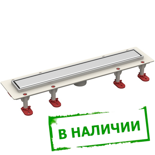 ТП-50.1С-600 Линейный трап для душа с вертикальным выходом D50мм