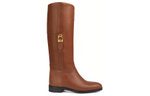 GUCCI Leather Knee high Boots Women"s Brown