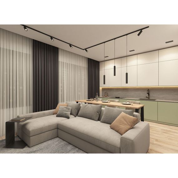 Трековый светильник Denkirs Solid Tube DK6202-BK