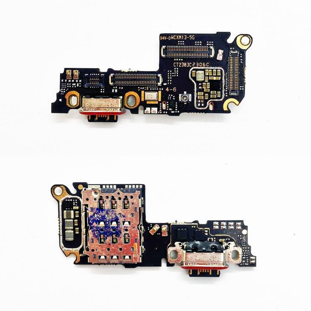 Шлейф для Xiaomi 13 плата системный разъем/разъем SIM/микрофон