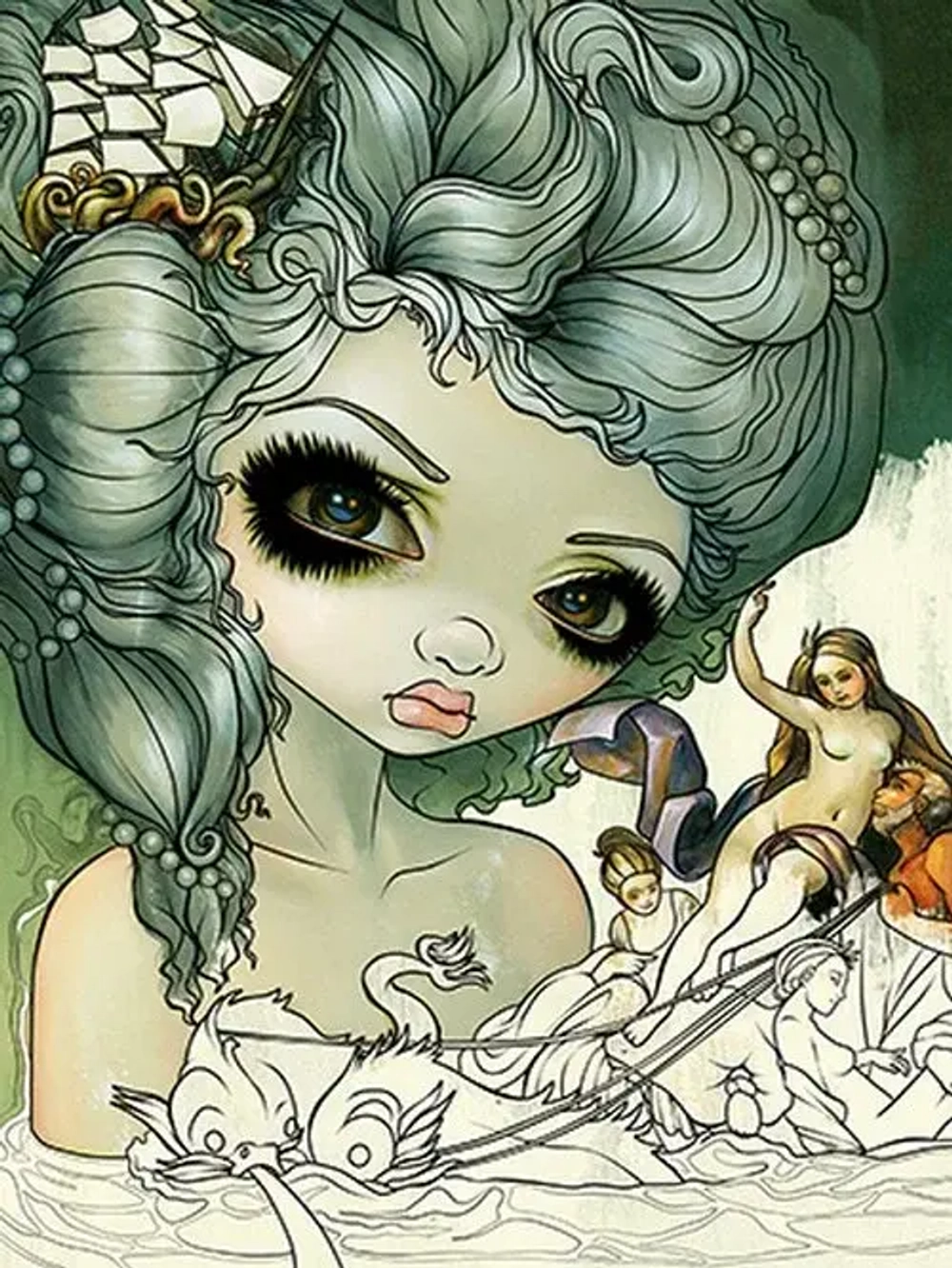 Jasmine Becket-Griffith Mermaids Coloring Book