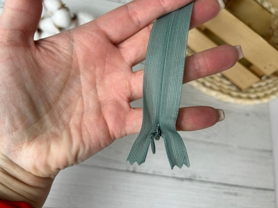 Молния ПОТАЙНАЯ шалфей 60см