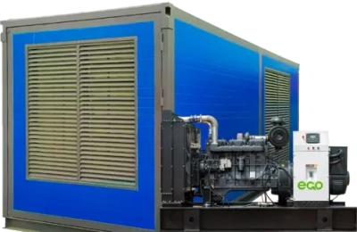 Дизельный генератор EcoPower АД450-T400eco (450 кВт, Woling) в контейнере