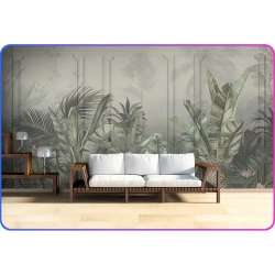 Фотообои на стену Тропические листья 500х270 см Luxury Walls AM39005