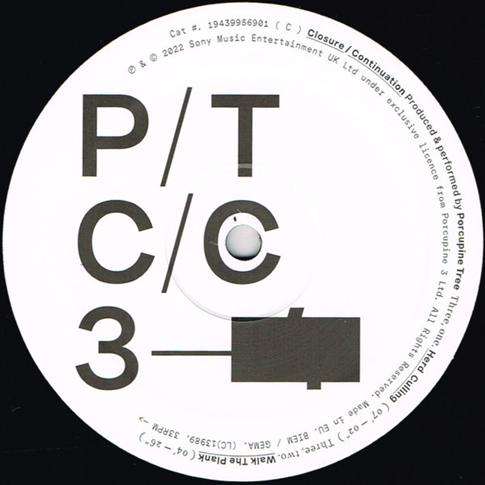 Porcupine Tree / Closure, Continuation (2LP)