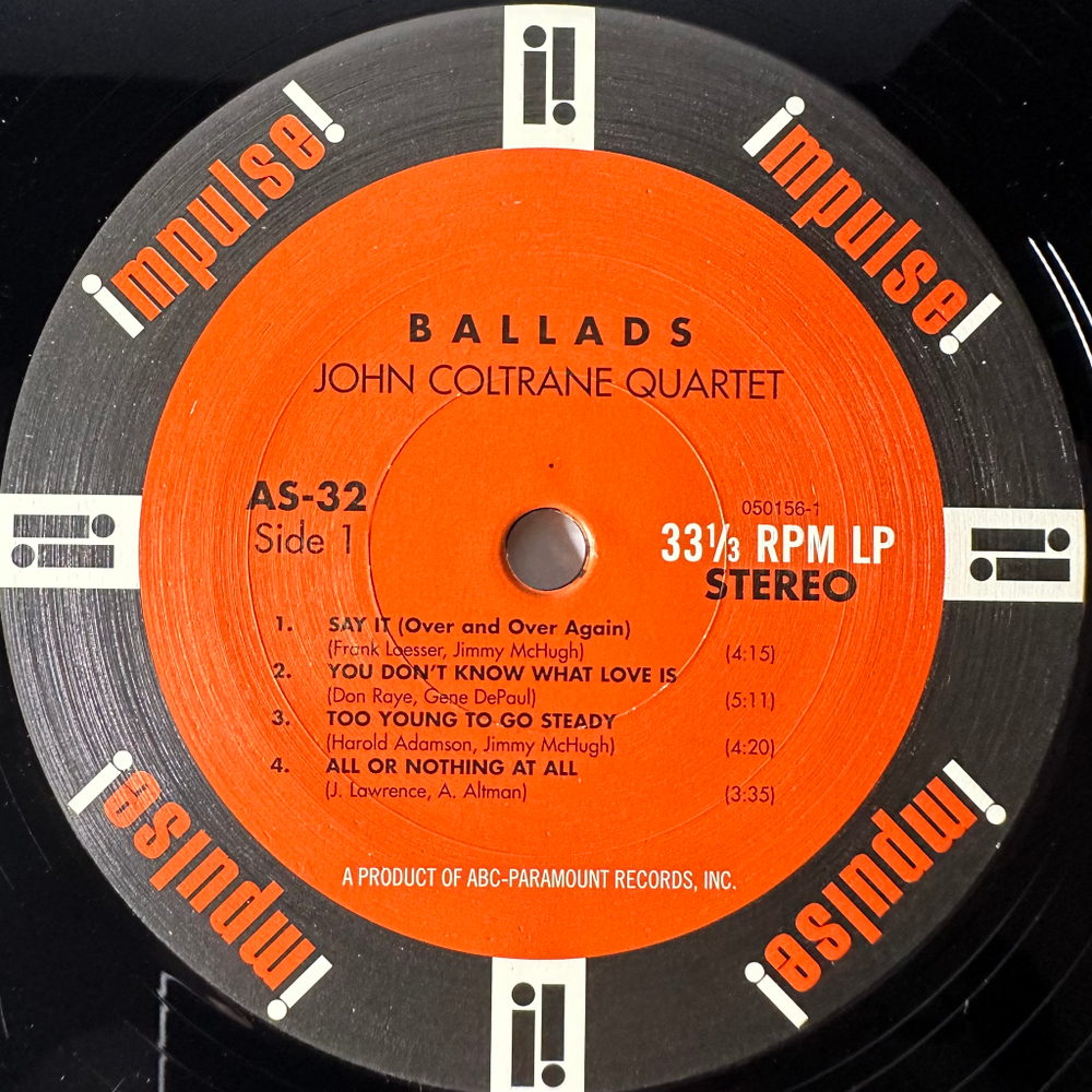 John Coltrane Quartet ‎– Ballads (Германия 2003г.)