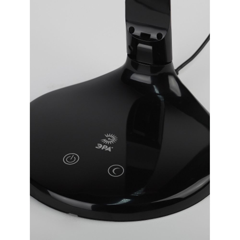 Настольный светильник ЭРА NLED-482-10W-BK светодиодный с ночником черный