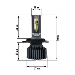 Cветодиодные лампы Sariti F6 H4 6000K,12V