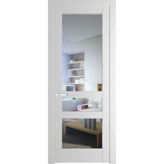 Межкомнатная дверь эмаль Profil Doors 3.5.2PD крем вайт остеклённая