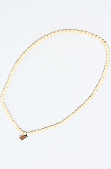 Деревянные бусы бежевые Good Wood NYC