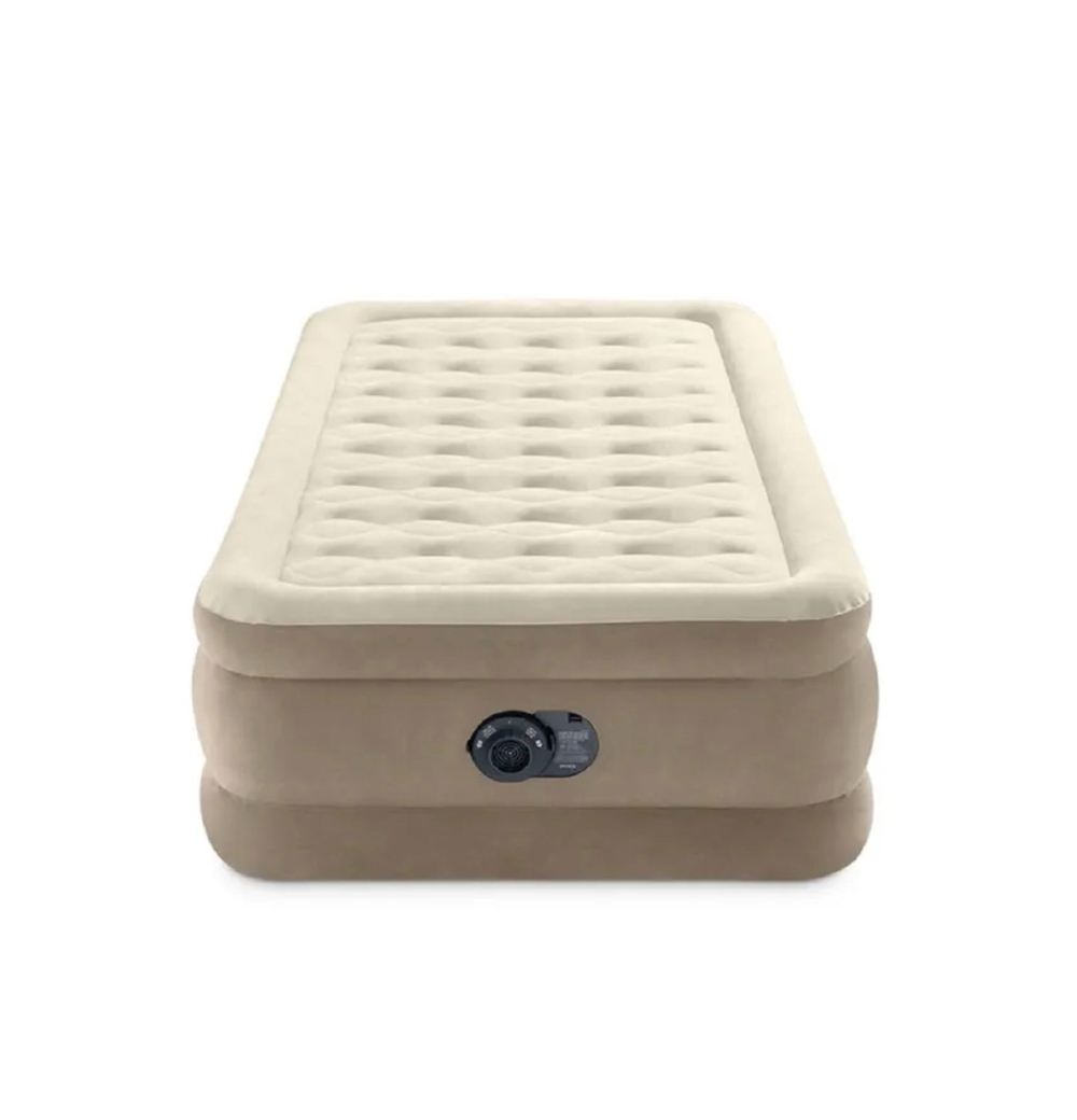 Кровать надувная Intex Ultra Plush, 99х191х46см, со встроенным насосом 220-240V