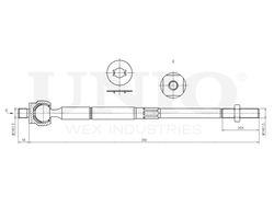 Тяга рулевая UNIO SSP-30095