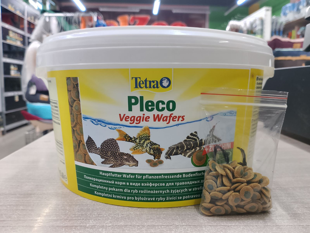 (Весовой) Tetra Pleco Veggie Wafers Корм для донных рыб в таблетках, 13 г