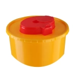 Емкость-контейнер для сбора игл 10 л КМ-Проект класс Б высота 225 мм желтый