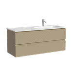 Тумба подвесная SANCOS Folk правая 1190х445х500, c двумя ящиками оснащенными доводчиками, Капучино, арт.FL120RCP