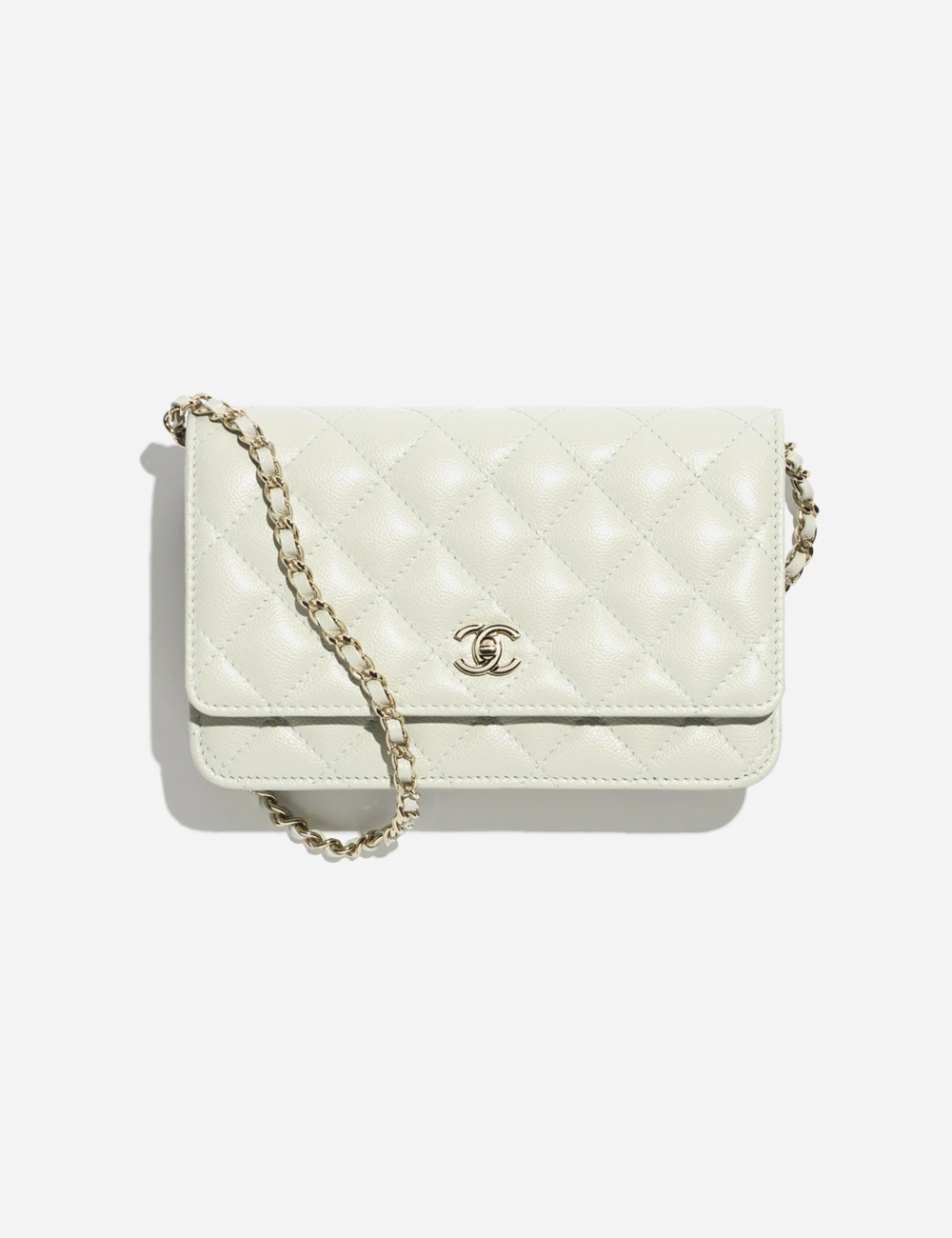 Сумка Chanel Classic Wallet On Chain Lambskin "Light Green"