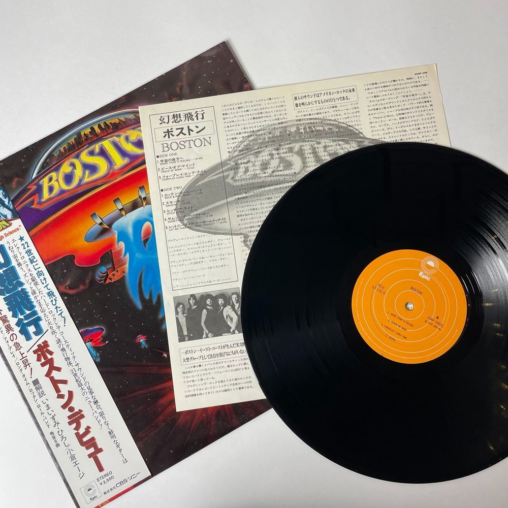 Винтажная виниловая пластинка LP Boston (Japan 1976) (Obi) Something About You
