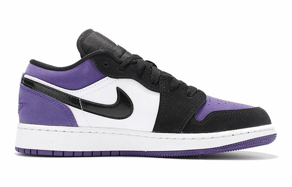 Кроссовки Jordan Air Jordan 1 Low Court Purple GS (Подростковая размерная сетка)
