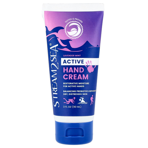 Stream2Sea, Активный крем для рук, лаванда и мята, 90 мл (3 жидк. Унции)