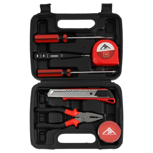 Набор инструментов в кейсе ЛОМ «23 ФЕВРАЛЯ», в подарочной упаковке, 7 предметов