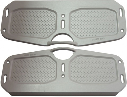 Алюминиевая транцевая пластина регулируемая (серая)