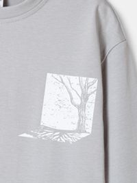 Лонгслив оверсайз "Туман" с принтом 7+