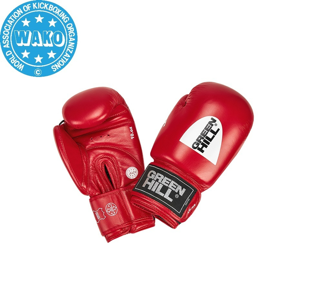 BGT-2010w Боксерские перчатки TIGER WAKO Approved красные