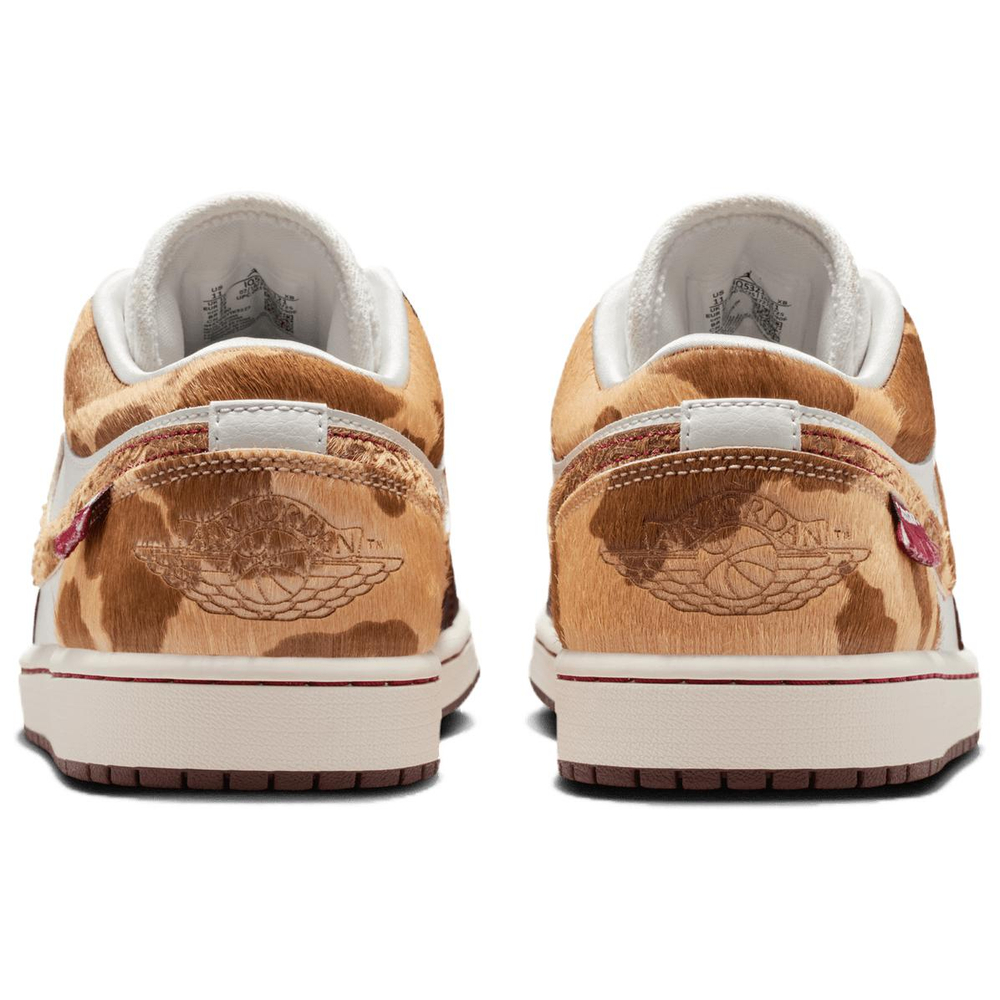 Jordan Air Jordan 1 Cushioning Low top Vintage Basketball Shoes Men's Tan