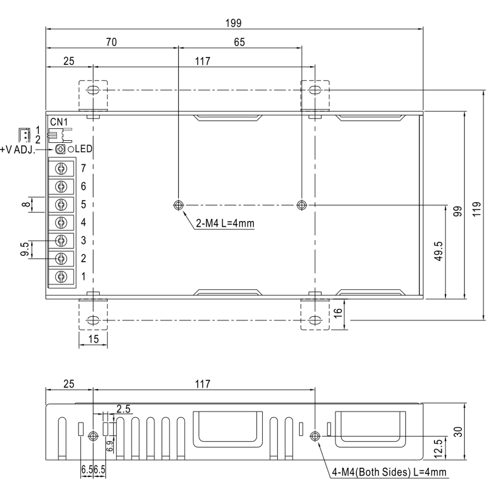 Преобразователь AC-DC сетевой Mean Well RSP-150-24